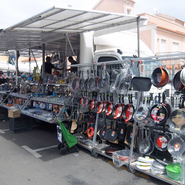 Puesto de mercadillo: Menaje "Sartenator"