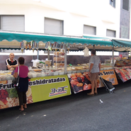 Puesto de mercadillo: Frutos secos Boix